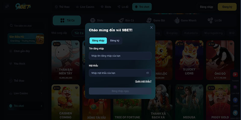 Lỗi Đăng Nhập 9Bet Và Cách Khắc Phục